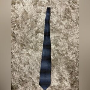 Vintage 100% silk Christian Dior Monsieur Stylish Blue and Black Tie